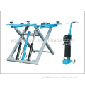 Portable in ground car lift, hydraulic scissor car lift